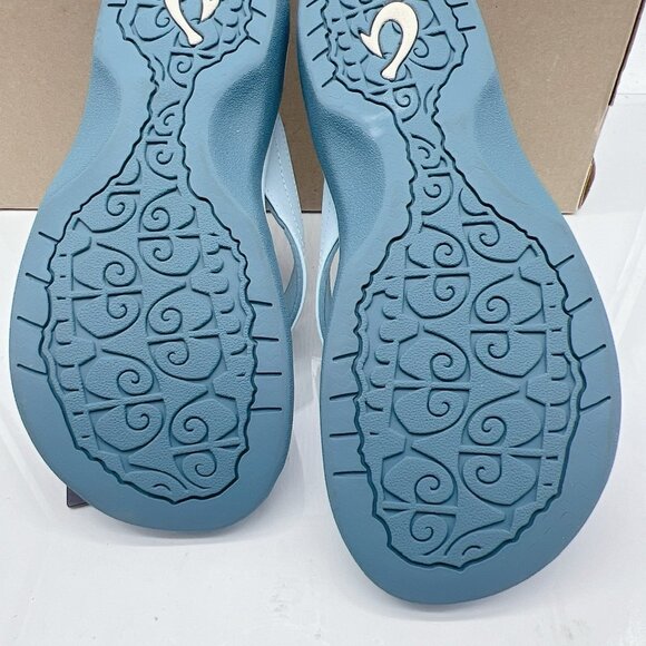 Olukai Ohana Flip Flop Thong Slide Beach Sandal Womens Misty Blue US 8 - Picture 11 of 14